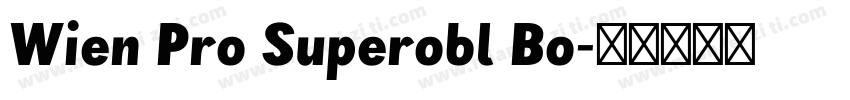 Wien Pro Superobl Bo字体转换